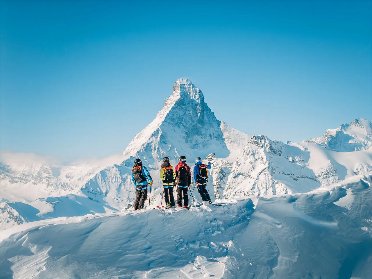 Heli-skiing in Zermatt